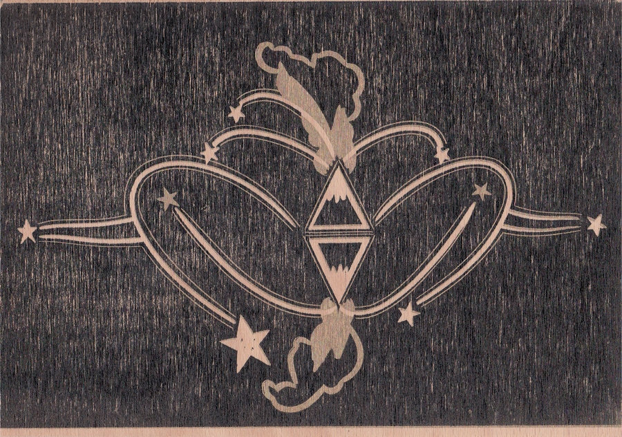 Vulcan, 2022, 21 x 29,7 cm, linocut, wood