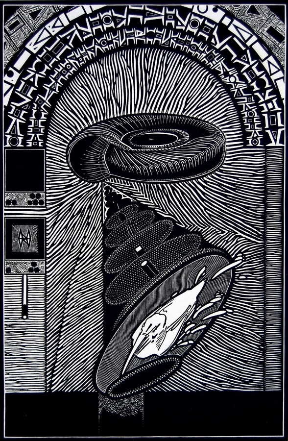 Balance, 1999, 49,8 x 35 cm, linocut