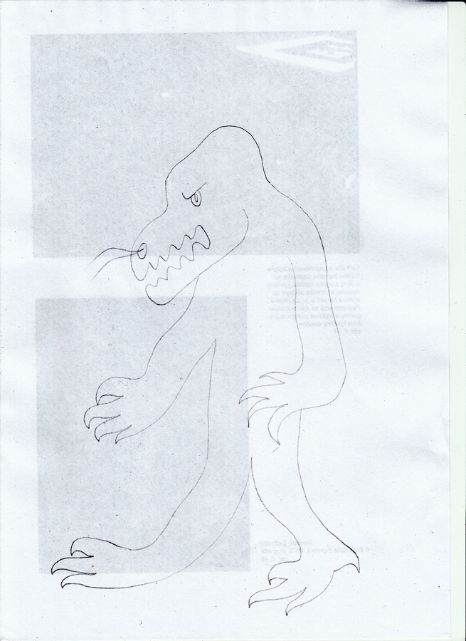 Demon 2, 2025, 29,7 x 21 cm pencil on paper