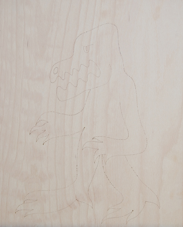 Demon 2, 2025, 50 x 40 cm, pyrography, wood