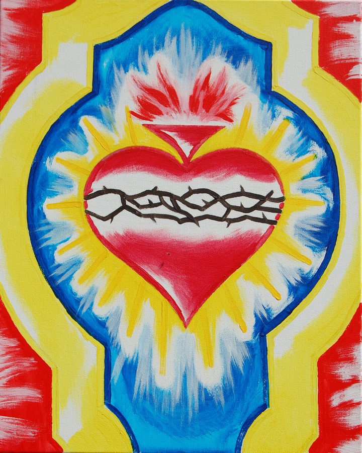 Heart, 2026, 50 x 40 cm, acrylic, canvas