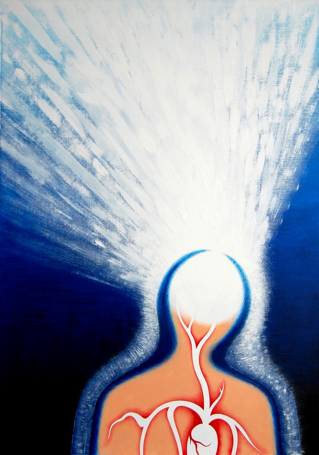 Shining Being, 2008, 96,6 x 68,6 cm, acrylic, hardboard