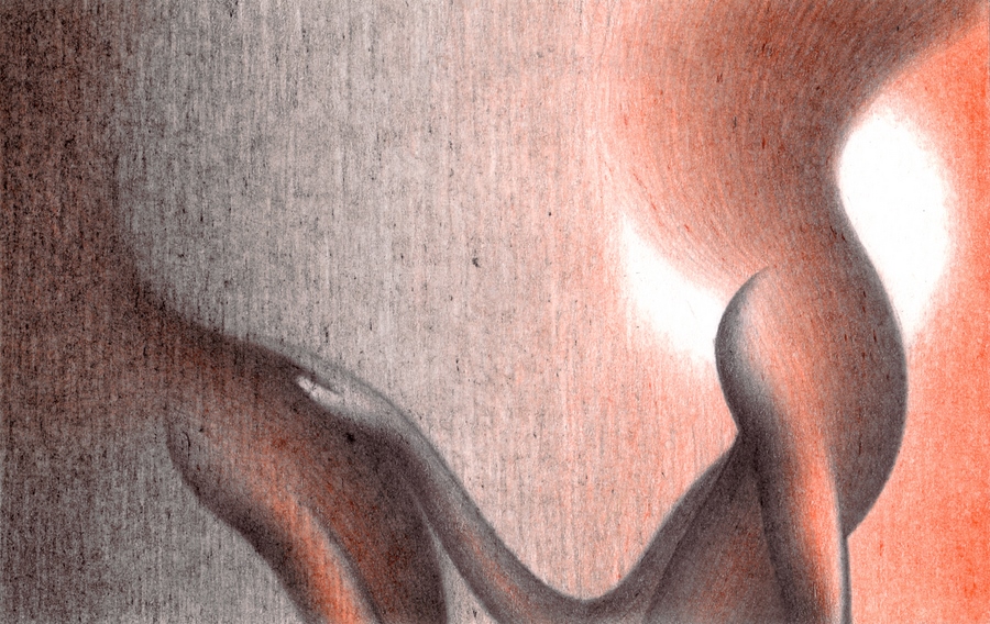 Manipulation 2, 2005, 21 x 29,7 cm, colour pencils