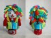 Clown, 2014, 15 x 9,5 cm, paper reel, textile, thread